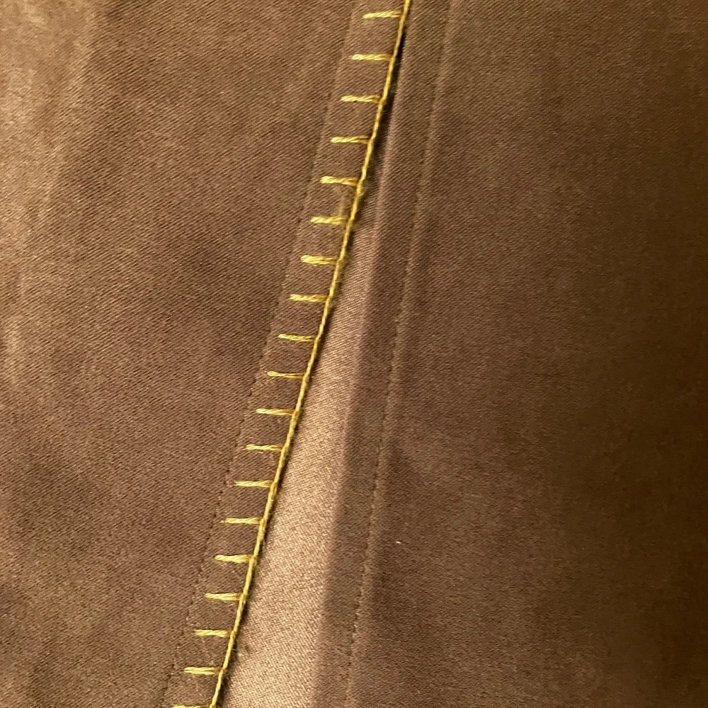 Brown Faux Suede Straight Skirt - Picture 5 of 10